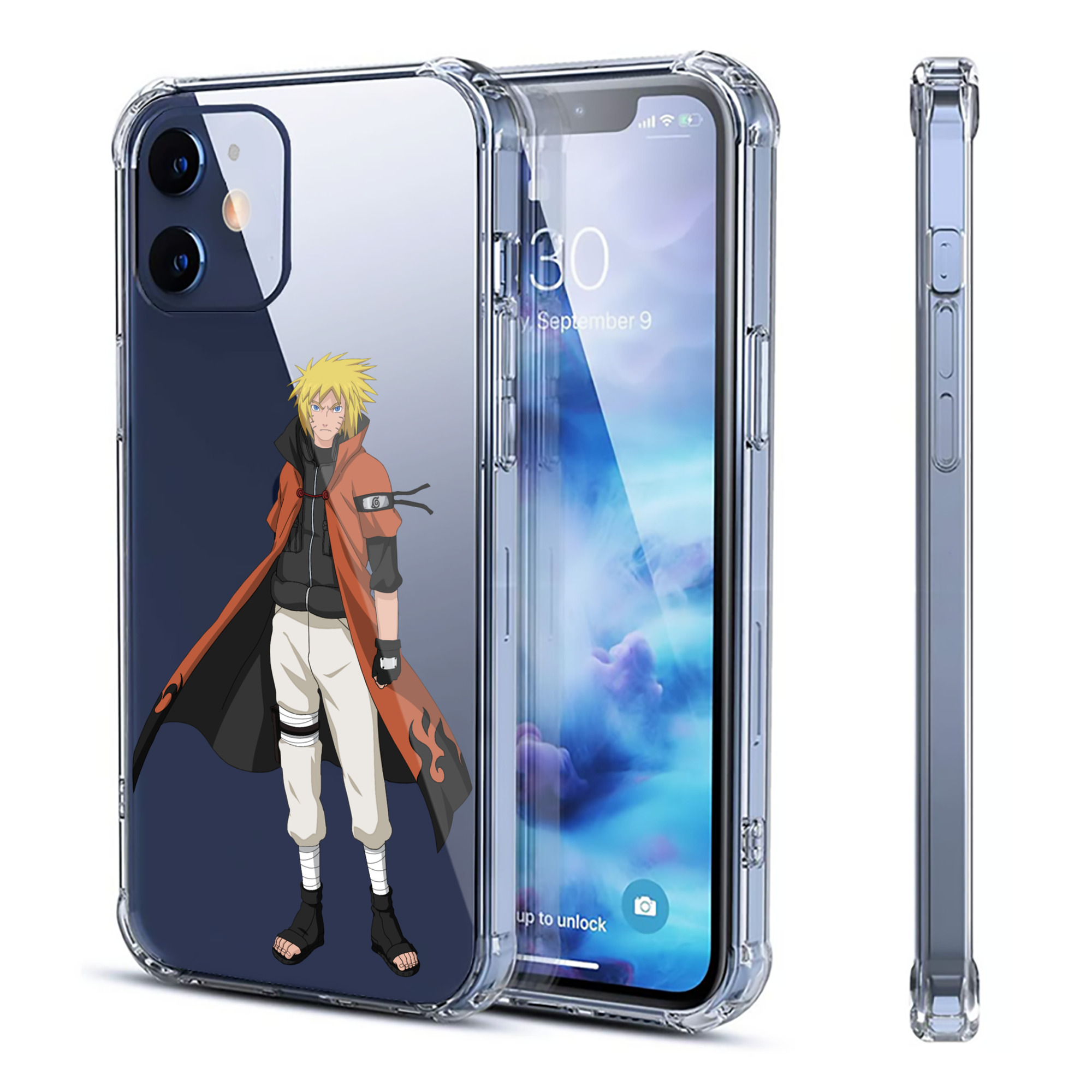（画像用） NARUTO -ナルト- うずまき ナルト Uzumaki Naruto 【iPhone 12シリーズ対応】透明スマホケース（クリアソフトケース）
